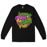 Black Love Mardi Gras Y'all Long Sleeve Tee - HowdyJamesFarm