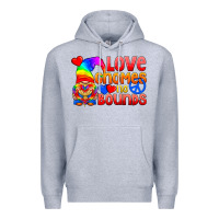 Heather Grey Love Gnomes No Bounds Premium Hoodie - BundleAndBundleShop