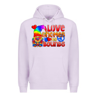 Lilac Love Gnomes No Bounds Premium Hoodie - BundleAndBundleShop