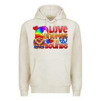 Oatmeal Heather Love Gnomes No Bounds Premium Hoodie - BundleAndBundleShop