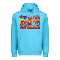 Ocean Blue Love Gnomes No Bounds Premium Hoodie - BundleAndBundleShop