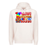 Pale Pink Love Gnomes No Bounds Premium Hoodie - BundleAndBundleShop