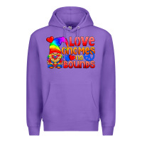 Purple Love Gnomes No Bounds Premium Hoodie - BundleAndBundleShop