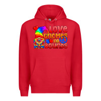 Red Love Gnomes No Bounds Premium Hoodie - BundleAndBundleShop
