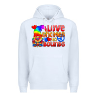 White Love Gnomes No Bounds Premium Hoodie - BundleAndBundleShop