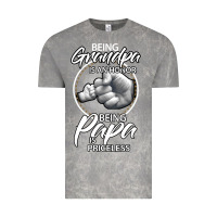 Cloud Rock being grandpa is an honor being papa is priceless, gift dad Vintage Tee - longCreatives