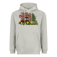 Moon Dust merry Christmas tractor tree Heavyweight Hoodie - CowhideDigitalArt