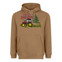Toasted Coconut merry Christmas tractor tree Heavyweight Hoodie - CowhideDigitalArt