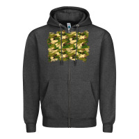 Charcoal Heather camouflage background Zipper Hoodie - BundleAndBundleShop
