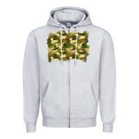 Heather Grey camouflage background Zipper Hoodie - BundleAndBundleShop