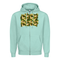 Seafoam camouflage background Zipper Hoodie - BundleAndBundleShop