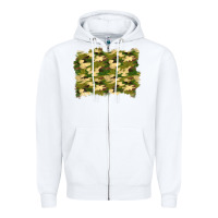 White camouflage background Zipper Hoodie - BundleAndBundleShop