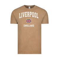 Vintage Coffee Liverpool England Vintage Athletic Sports Design Vintage Tee - longCreatives