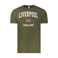 Vintage Olive Liverpool England Vintage Athletic Sports Design Vintage Tee - longCreatives