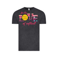 Vintage Black For The Love Of Softball Vintage Tee - Bettercallsaul
