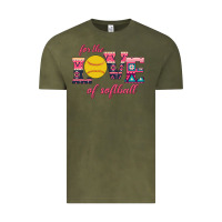 Vintage Olive For The Love Of Softball Vintage Tee - Bettercallsaul
