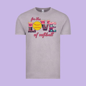 For The Love Of Softball Vintage Tee Designed By Bettercallsaul