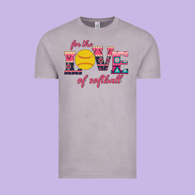 For The Love Of Softball Vintage Tee Designed By Bettercallsaul