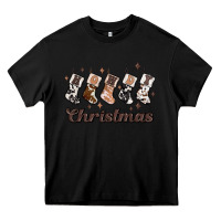 Black howdy christmas Heavy Core Tee - MaliasSmallBusiness