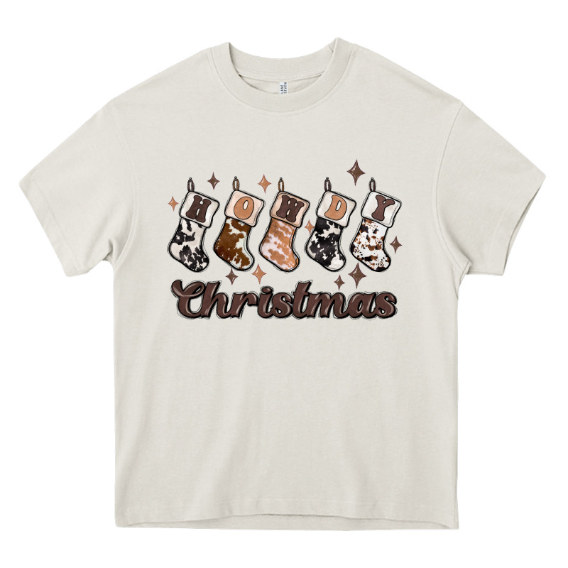Howdy Christmas Heavy Core Tee by MaliasSmallBusiness | Teevron