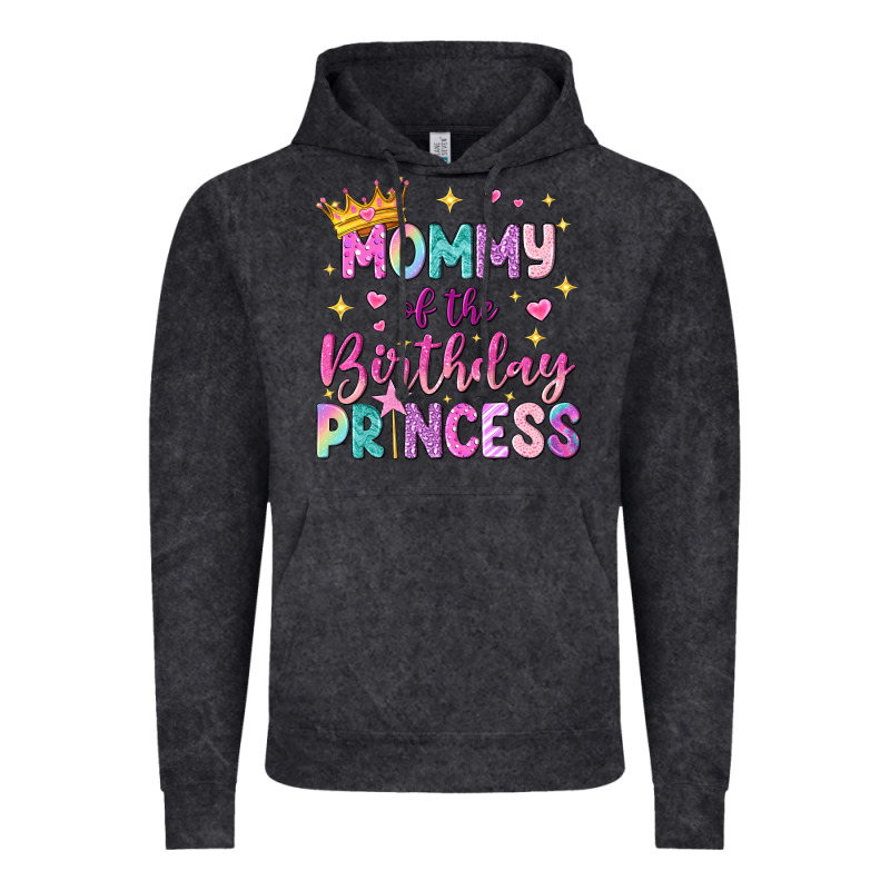 Mommy Of The Birthday Princess Vintage Hoodie by NancyCooperArtShop | Teevron