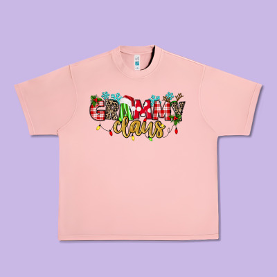 Grammy Claus Urban Heavy Tee Designed By Texasbilliewilder
