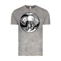 Cloud Rock M.C. Escher Spherical Self Portrait Vintage Tee - longCreatives