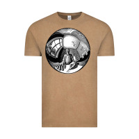 Vintage Coffee M.C. Escher Spherical Self Portrait Vintage Tee - longCreatives