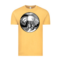 Vintage Mustard M.C. Escher Spherical Self Portrait Vintage Tee - longCreatives