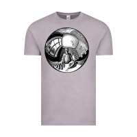 Vintage Zinc M.C. Escher Spherical Self Portrait Vintage Tee - longCreatives