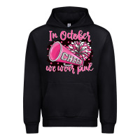Black in october we wear pink cheer Urban Hoodie - BarkalooDesign