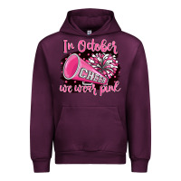 Mauve Wine in october we wear pink cheer Urban Hoodie - BarkalooDesign