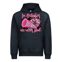 Navy in october we wear pink cheer Urban Hoodie - BarkalooDesign