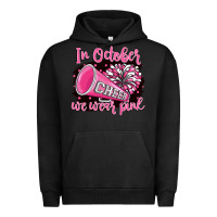 Pigment Black in october we wear pink cheer Urban Hoodie - BarkalooDesign