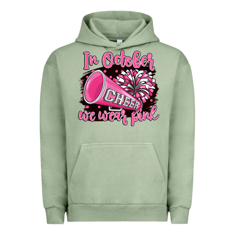In October We Wear Pink Cheer Urban Hoodie by BarkalooDesign | Teevron