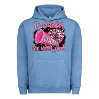 Pigment Pebble Blue in october we wear pink cheer Urban Hoodie - BarkalooDesign