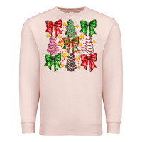 Pale Pink festive holiday decor Premium Sweatshirt - CowhideDigitalArt