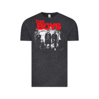 Vintage Black The Boys Graffiti Group Photo Vintage Tee - longCreatives