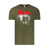 Vintage Olive The Boys Graffiti Group Photo Vintage Tee - longCreatives