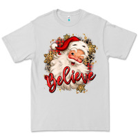 Dove Grey believe christmas santa claus Premium Tee - MaliasSmallBusiness