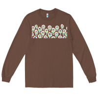 Chestnut retro smiley faces Long Sleeve Tee - TumblerDesignByShophia