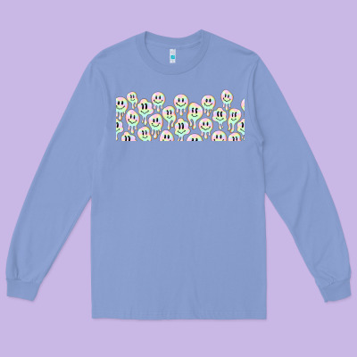 Retro Smiley Faces Long Sleeve Tee Designed By Tumblerdesignbyshophia