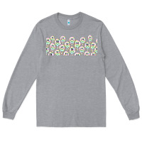 Heather Grey retro smiley faces Long Sleeve Tee - TumblerDesignByShophia