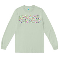 Matcha retro smiley faces Long Sleeve Tee - TumblerDesignByShophia