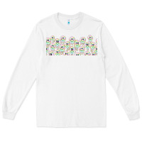 White retro smiley faces Long Sleeve Tee - TumblerDesignByShophia