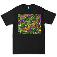 Black mardi gras Louisiana crocodile leopard Premium Tee - RanaPortraitStore