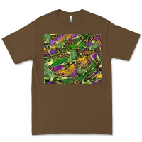 Cacao mardi gras Louisiana crocodile leopard Premium Tee - RanaPortraitStore