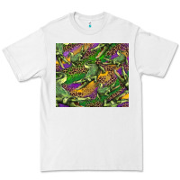White mardi gras Louisiana crocodile leopard Premium Tee - RanaPortraitStore