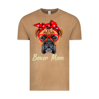 Vintage Camel Boxer Mom Dogs  Mothers Day Dog Lovers Gifts For Women Vintage Tee - longCreatives