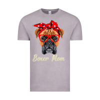 Vintage Zinc Boxer Mom Dogs  Mothers Day Dog Lovers Gifts For Women Vintage Tee - longCreatives
